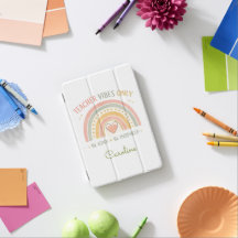 Personalisierte Lehrer-Vibes-iPad-Hülle