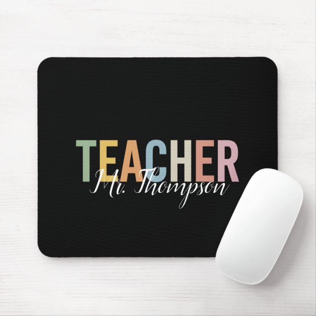 Personalisierte Lehrerbewertung zurück zur Schule Mousepad (Mit Mouse)