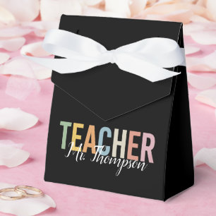 Personalisierte Lehrererkennungs-Rückkehr zur Schu Geschenkschachtel