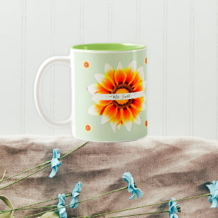 Personalisierte Lehrererkennungsbotschaft zum Jahr Zweifarbige Tasse
