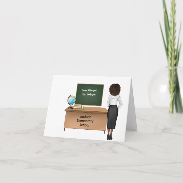 Personalisierte Lehrerrente Karte (Vorderseite)