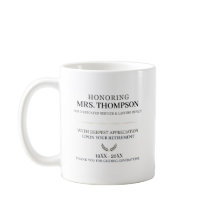 Personalisierte Lehrerruhestands-Typografie