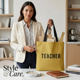 Personalisierte Lehrertäschchen-Aussage Metallic G