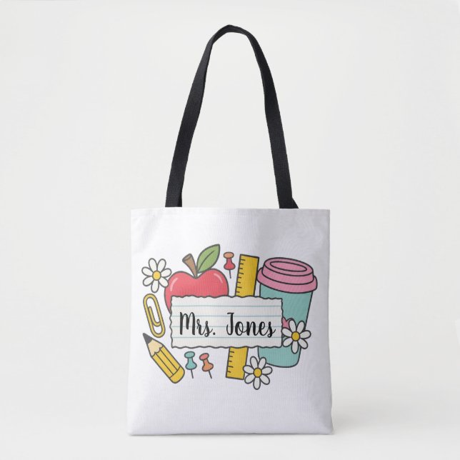 Personalisierte Lehrertasche, Benutzerdefinierte L (Vorderseite)