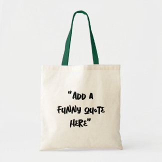 Personalisierte Leinwand-Tasche mit internem Witz Tragetasche