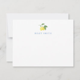 Personalisierte Lemon Flat Note Card Mitteilungskarte