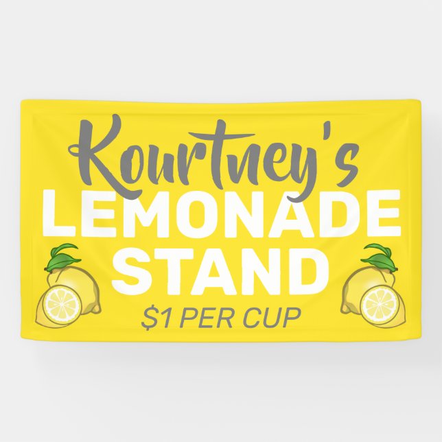Personalisierte Lemonade Banner (Horizontal)