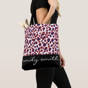 Personalisierte Leoparden-Muster-Tasche