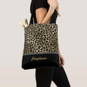 Personalisierte Leopardrucke   Schwarz, Grau und G