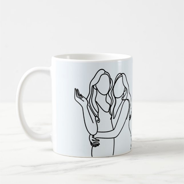 Personalisierte Lesbische Paarung Kaffeetasse (Links)