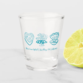 Personalisierte letzte Splash-Bachelorette-Gabe Schnapsglas