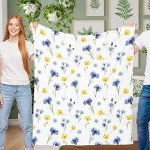 Personalisierte leuchtende Wildblumen Mohn Kornblu