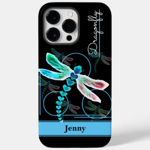 Personalisierte Libelle (blau) Case-Mate iPhone 14 Pro Max Hülle
