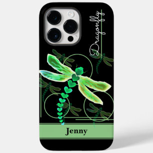 Personalisierte Libelle (grün) Case-Mate iPhone 14 Pro Max Hülle