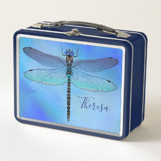 Personalisierte Libelle Navy Lunchbox