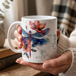 Personalisierte Libelle-Tasse Kaffeetasse