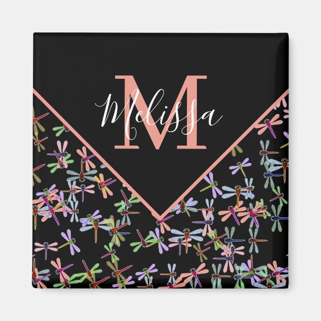Personalisierte Libellen Magnet (Vorne)