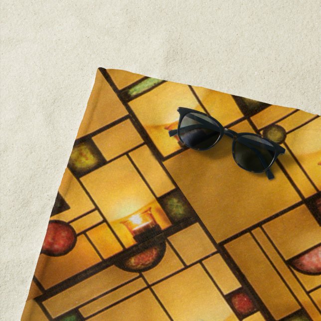 Personalisierte Lichter auf der Inside Grafik Strandtuch (Beispiel)