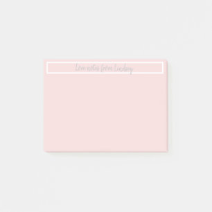 PERSONALISIERTE LIEBE BEKANNT Nachhinweise Post-it Klebezettel