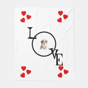 Personalisierte Liebe Blanket mit dem Foto Ihres H Fleecedecke