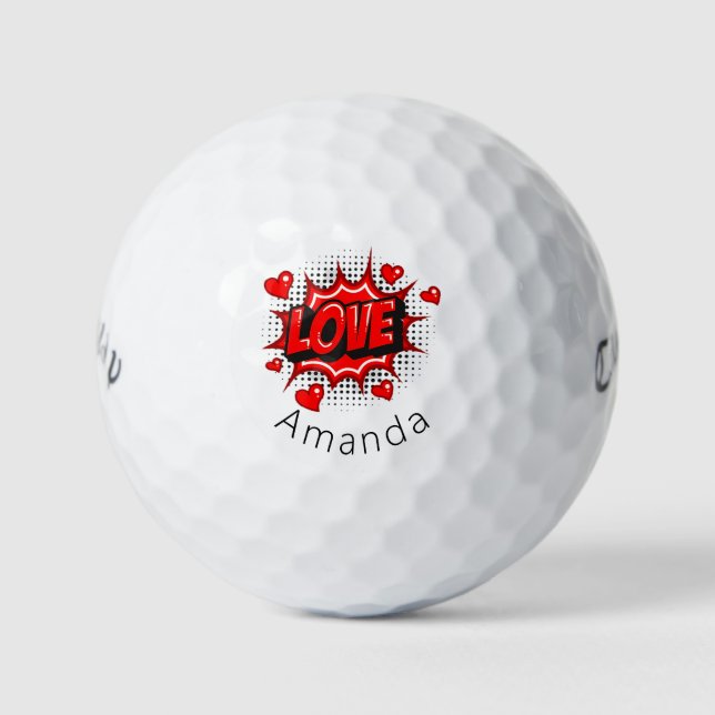 Personalisierte Liebe Callaway Warbird Golf Ball (Vorderseite)