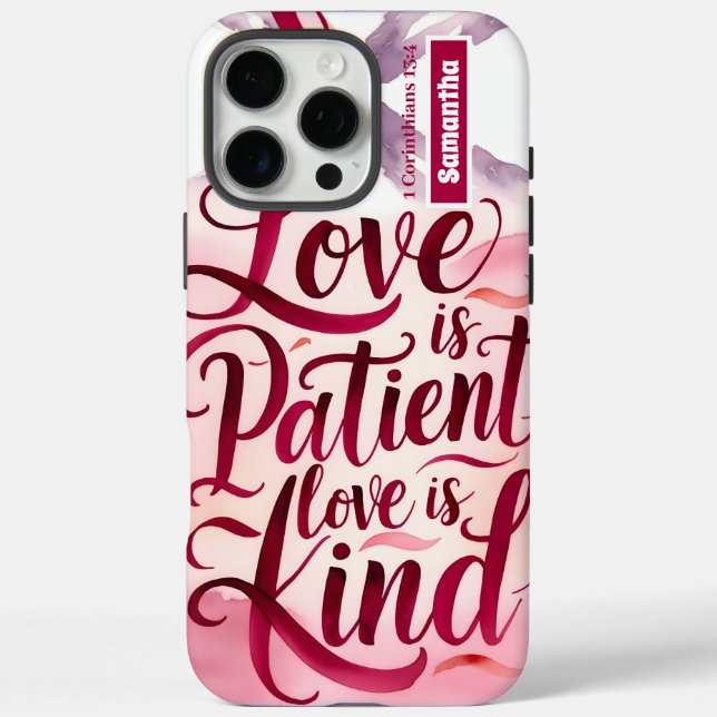 Personalisierte Liebe Christlich Case-Mate iPhone Hülle (Rückseite)