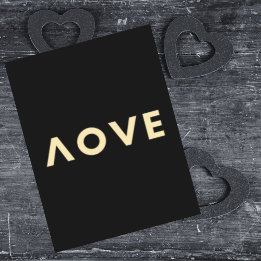 Personalisierte Liebe Cool Modernes Minimalistisch Feiertagskarte