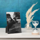 Personalisierte Liebe Couple Foto Hochzeitstag Fotoplatte<br><div class="desc">Personalisierte Liebe Couple Foto Hochzeitstag Plaque</div>