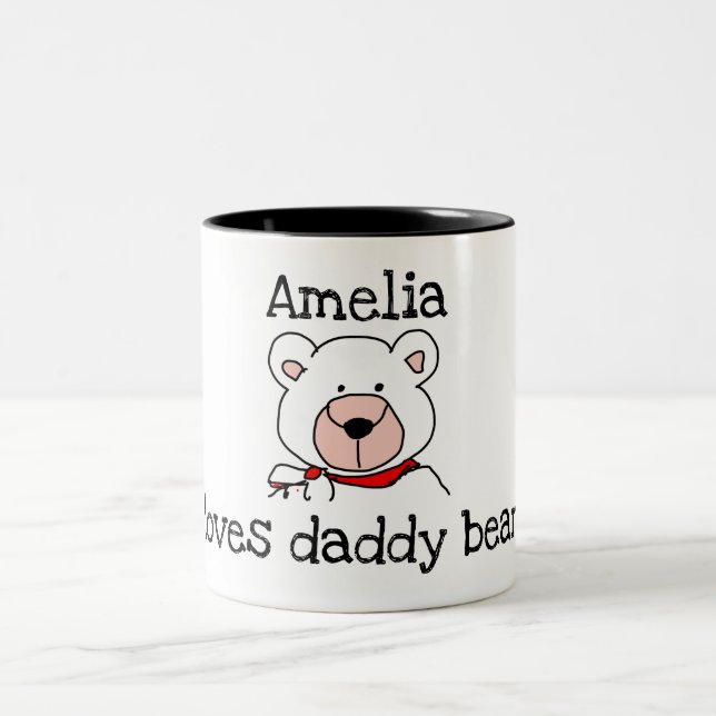Personalisierte Liebe Daddy Bar Tasse (Mittel)