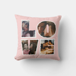 Personalisierte LIEBE Foto Collage Valentinstag Kissen