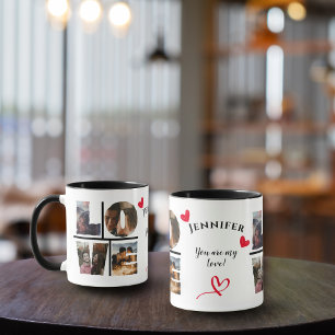 Personalisierte LIEBE FotoCollage I a Modern Style Tasse