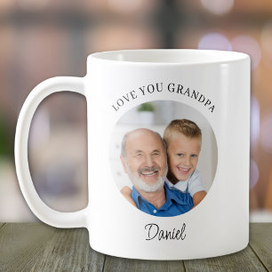 Personalisierte Liebe Ihr Großvater Foto Kaffeetasse