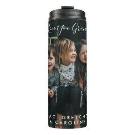 Personalisierte Liebe Ihr Oma Foto Handschriftlich Thermosbecher
