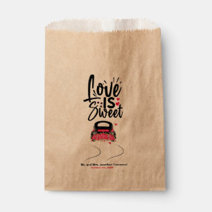 Personalisierte Liebe ist eine süße Gastgeschenk H Geschenktütchen