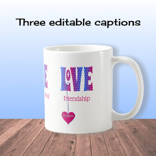 Personalisierte LIEBE Kaffeetasse