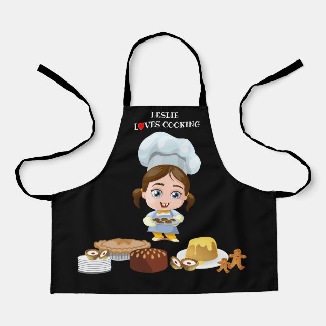 Personalisierte Liebe Kochen Schürze (Vorderseite)