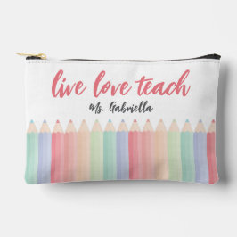 Personalisierte Liebe Lehrer Zubehörtasche