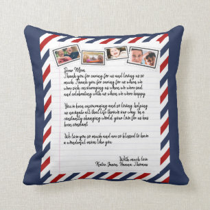 Personalisierte Liebe Letter Handgeschriebene Foto Kissen