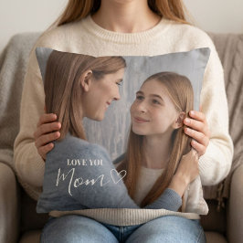 Personalisierte Liebe Mama Foto Kissen
