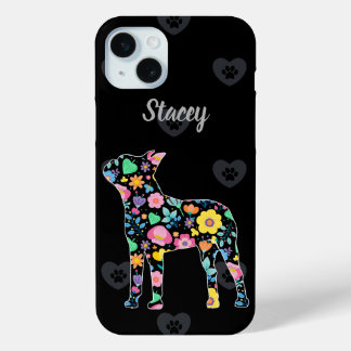 Personalisierte Liebe Mein Boston Terrier Blumende Case-Mate iPhone Hülle