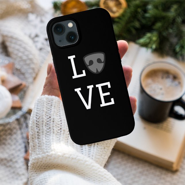 Personalisierte Liebe mit niedlicher Hundenase, sc Case-Mate iPhone Hülle (Von Creator hochgeladen)
