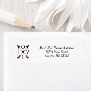 Personalisierte Liebe mit Pfeilen Hochzeitstag 