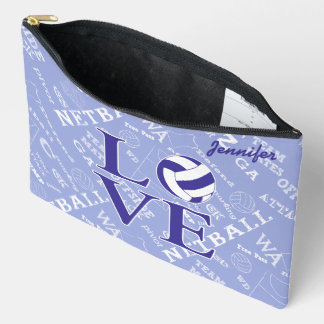 Personalisierte Liebe-Netzballdesign Zubehörtasche