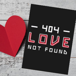 Personalisierte Liebe nicht gefunden Funny Anti Va Feiertagskarte