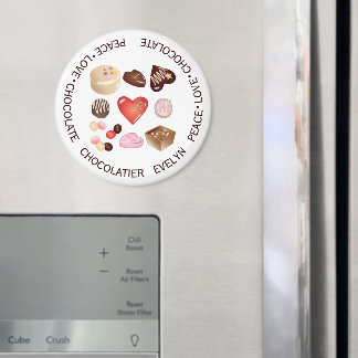 Personalisierte Liebe Schokolade Süßes Herz Magnet
