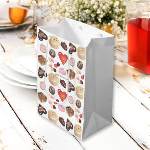 Personalisierte Liebe Schokolade Süßes Herz Mittlere Geschenktüte
