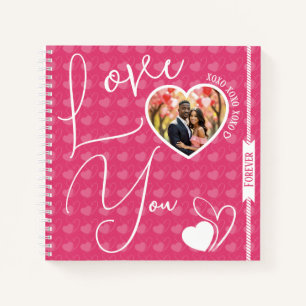Personalisierte Liebe Sie für immer Valentinstag Notizbuch