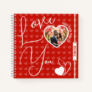 Personalisierte Liebe Sie für immer Valentinstag Notizbuch