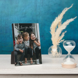 Personalisierte Liebe Sie Mimi Foto handschriftlic Fotoplatte