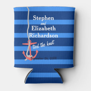 Personalisierte Liebe Strand Anchor Dosenkühler